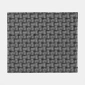 MONOTON VINTAG SCHWARZ UND WEISS FLEECEDECKE (Vorderseite (Horizontal))