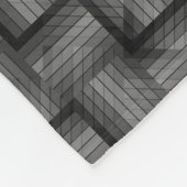 MONOTON VINTAG SCHWARZ UND WEISS FLEECEDECKE (Ecke)