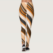Monoton - Zeitgenössische Diagonalstreifen Leggings (Rückseite)