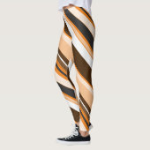 Monoton - Zeitgenössische Diagonalstreifen Leggings (Links)