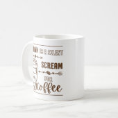 MONOTONE A YAWN IST EIN STILVOLLER SCHRAUM FÜR KAF KAFFEETASSE (Vorderseite Links)