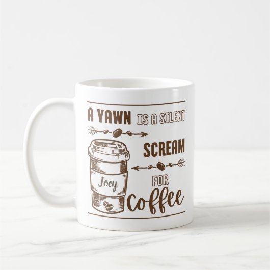 MONOTONE A YAWN IST EIN STILVOLLER SCHRAUM FÜR KAF KAFFEETASSE (Links)
