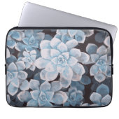 Monotone Blue Succulator Laptop Sleeve (Vorderseite)