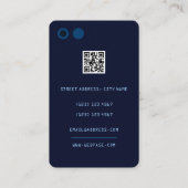 Monotone-farbene Smartphone-Imitate sehen blau aus Visitenkarte (Rückseite)