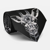 Monotone Giraffe Krawatte Design (Gerollt)