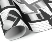 Monotone, Ingenieur für Diskettenverarbeitung Geschenkpapier (Rolleneckpunkt)