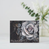 Monotone-Rose [Postkarte] Postkarte (Stehend Vorderseite)