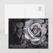 Monotone-Rose [Postkarte] Postkarte (Vorne/Hinten)