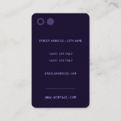 Monotones farbiges smartphone Imitat schaut Visitenkarte (Rückseite)