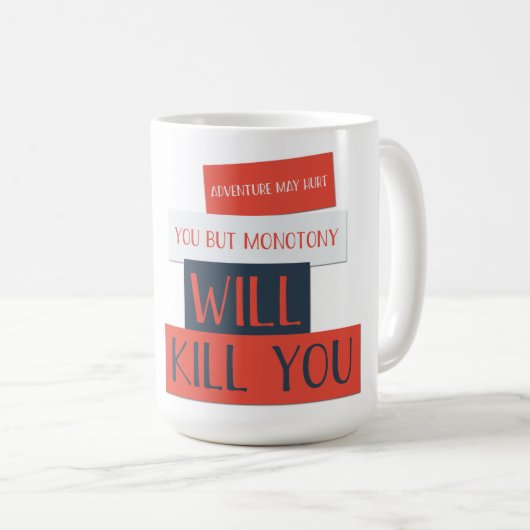 Monotonie - Klassische Tasse (VorderseiteRechts)