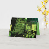 Monotonisches Beat Poem Karte (Gelbe Blume)