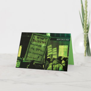 Monotonisches Beat Poem Karte