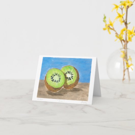 Monotype-Kiwis-Blankkarte Karte (Gelbe Blume)