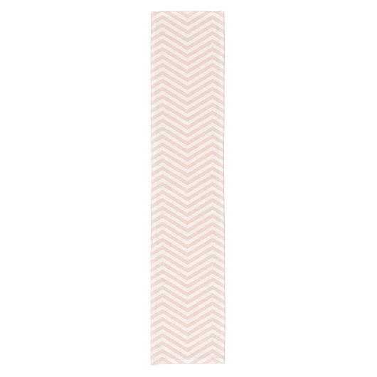 MonoZag Blush Rosa Kurzer Tischläufer (Vorderseite)