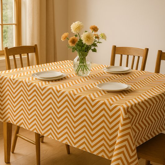 MonoZag Golden Brown Tischdecke