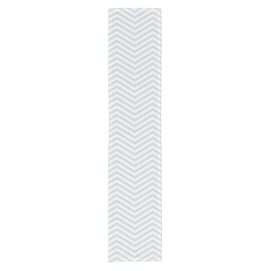 MonoZag Mist Blau Kurzer Tischläufer (Vorderseite)