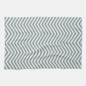 MonoZag Ozean-Grau Geschirrtuch (Horizontal)