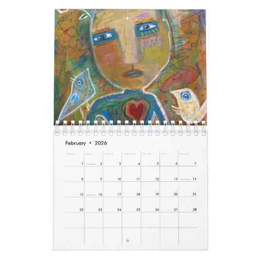 Monro Art Primitives Kalender (Feb 2026)