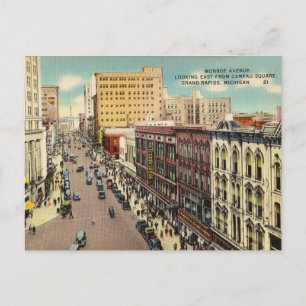 Monroe Avenue, Grand Rapids, Michigan Postkarte