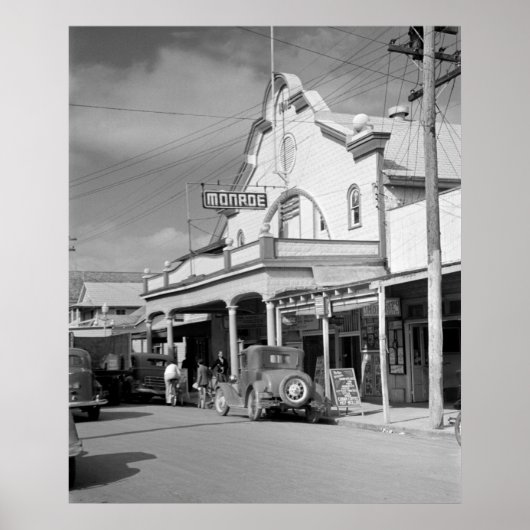 Monroe Cafe, Key West, 30er Poster (Vorne)