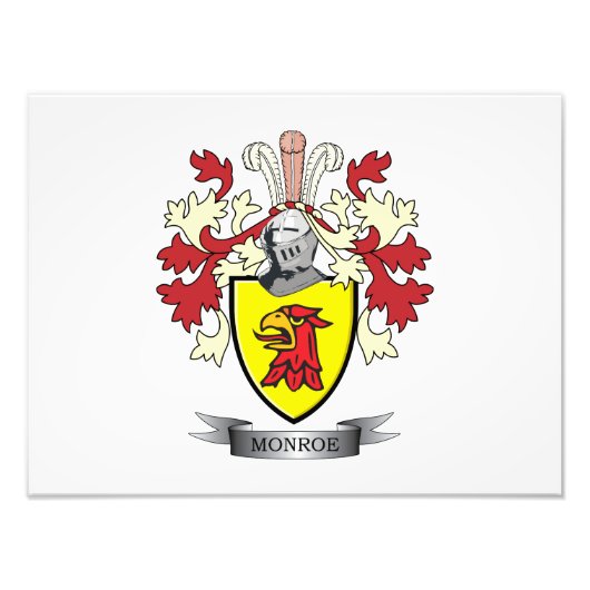 Monroe-Familienwappen-Wappen Fotodruck (Vorne)