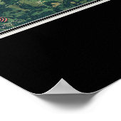 Monroe Lake Indiana Satellite Poster Karte (Ecke)