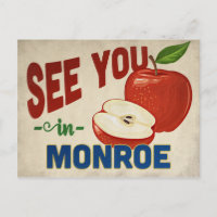 Monroe Louisiana Apple - Vintage Travel