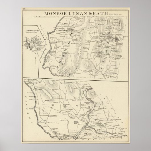 Monroe, Lyman, Bath Poster (Vorne)