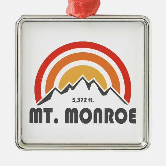 Monroe New Hampshire Ornament Aus Metall (Vorne)