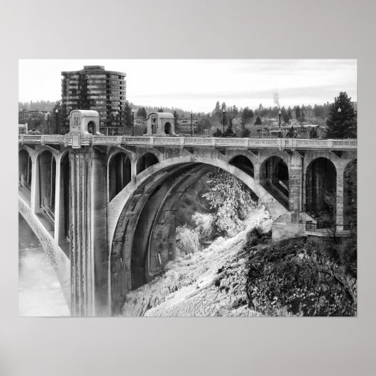 Monroe Street Bridge - Spokane Washington Poster (Vorne)