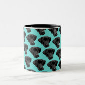 Monroe the Labrador Zweifarbige Tasse (Mittel)