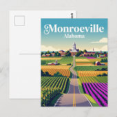 Monroeville USA Postkarte (Vorne/Hinten)