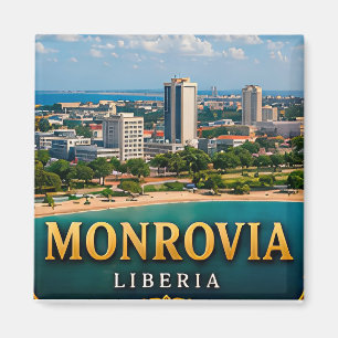 Monrovia Atlantikküste und liberianisches Erbe Magnet