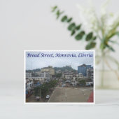 Monrovia - Liberia - Broad Street - Postkarte (Stehend Vorderseite)