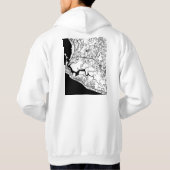 Monrovia Liberia City Map Hoodie (Rückseite)