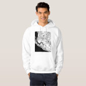 Monrovia Liberia City Map Hoodie (Vorne ganz)
