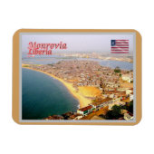 Monrovia - Liberia - Luftbild - Magnet (Horizontal)