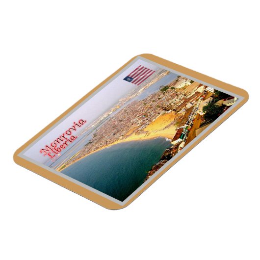 Monrovia - Liberia - Luftbild - Magnet (Linke Seite)