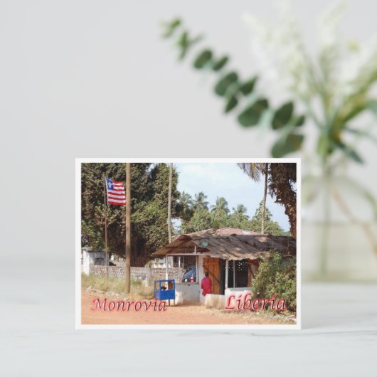 Monrovia - Liberia - Postkarte (Stehend Vorderseite)
