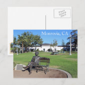 Monrovia Library Park Postcard! Postkarte (Vorne/Hinten)