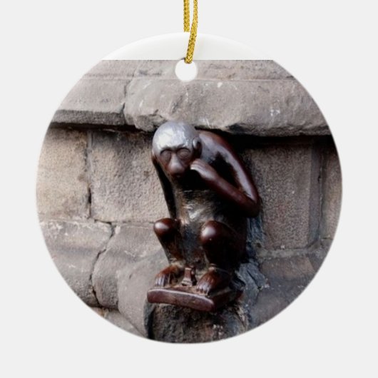 Mons-Affe Keramik Ornament (Vorne)