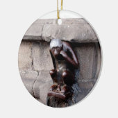 Mons-Affe Keramik Ornament (Links)