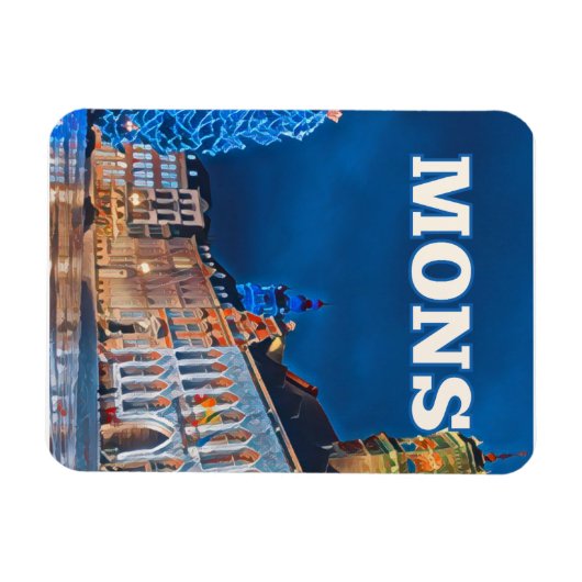 Mons Belgien Magnet (Horizontal)
