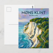 Møns Klint Dänemark Postkarte (Vorne/Hinten)