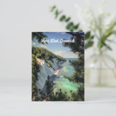 Møns Klint Denmark stilisiert Postkarte (Stehend Vorderseite)
