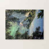 Møns Klint Denmark stilisiert Puzzle (Horizontal)