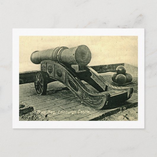 Mons Meg Cannon, Edinburgh Castle, Schottland Postkarte (Vorderseite)