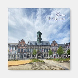 Mons oder Bergen alte Stadt in Belgien Reise Magnet