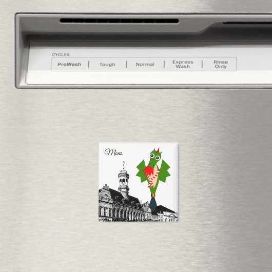 Mons - Stadt Doudou Ducasse Magnet (In Situ (Geschirrspüler))