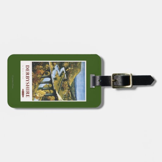 Monsal Tal, Zug und Viaduct British Rail Gepäckanhänger (Vorderseite horizontal)